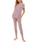 Scoop Neck T-Shirt & Jogger Pants Pajama Set