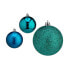 Фото #2 товара Ёлочные шарики Krist+ Набор новогодних синих шаров пластиковых Ø 7 см (12 штук)