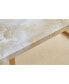 Luxurious Faux Marble Dining Table, 70.9"L x 35.4"W, for 6-8