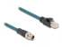 Delock M12 Adapterkabel X-kodiert 8 Pin Stecker zu RJ45 50 cm - Network - 0.5 m