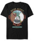 Фото #1 товара Men's We Bare Bears Bay Area Bear Alert Circle Short Sleeve T- shirt
