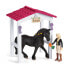 Фото #11 товара Игровой набор Schleich Horse Club Horse box with Tori & Pr 42437 (Лошадки)