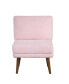 Фото #2 товара 31.9" Wood, Steel, Foam and Polyester Darcy Armless Accent Chair