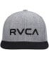 Фото #5 товара Big Boys and Girls Heathered Gray, Black Logo Twill Snapback Hat