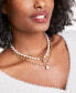 Фото #3 товара On 34th gold-Tone Chain Link & Imitation Pearl Layered Pendant Necklace, 16" + 2" extender, Created for Macy's