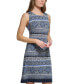 ფოტო #3 პროდუქტის Women's Printed Jersey Sleeveless Dress