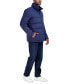 Men's Stand Collar Puffer Jacket with Bib