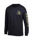 Фото #2 товара Men's Black UCF Knights Team Stack Long Sleeve T-shirt