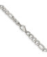 Фото #3 товара Chisel stainless Steel Polished 6.3mm Figaro Chain Necklace
