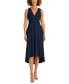 ფოტო #1 პროდუქტის Women's V-Neck Back-Cutout High-Low Dress