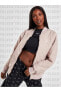 Фото #5 товара Varsity Reversible Bomber Jacket in Taupe Kadın Pembe Spor Ceket