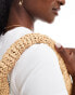 Фото #4 товара Mango crochet hand bag in light beige