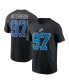 Фото #1 товара Nike Men's Aidan Hutchinson Black Detroit Lions Player Name Number T-Shirt