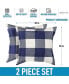 Фото #4 товара 2 Pack Buffalo Plaid Throw Pillow Outdoor & Indoor Covers 20x20 inches