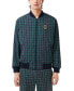 Men's Harrington Check Zip-Front Bomber Jacket