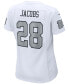 Фото #3 товара Women's Josh Jacobs White Las Vegas Raiders Alternate Game Player Jersey