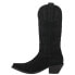 Фото #3 товара Dingo Out West Embroidered Snip Toe Cowboy Womens Black Casual Boots DI920-001