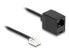 Delock 88092 - Telefonkabel RJ11 Stecker RJ45 Buchse schwarz 1 m