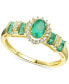 Emerald with 14k Yellow Gold