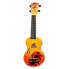 Mahalo Hawaii Orange Ukulele