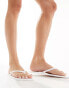 Фото #4 товара ASOS DESIGN Filo jelly flip-flops in white