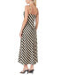 Women's Striped Sleeveless Maxi Dress