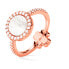 Фото #1 товара Кольцо Folli Follie из стерлингового серебра с розовым циферблатом диаметром 52 мм