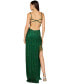 Women's Cutout Beaded Gown with Fringes