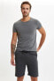 Slim Fit Basic Şort