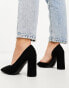 ASOS DESIGN Wide Fit Winston d'orsay high heeled shoes in black