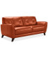 Фото #7 товара Myia 82" Tufted Back Leather Sofa and 62" Loveseat Set, Created for Macy's