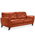 Myia 82" Tufted Back Leather Sofa and 62" Loveseat Set, Created for Macy's