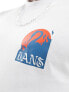 Vans angry crane t-shirt with back print in white