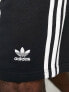 Фото #3 товара adidas Originals Essentials three stripe shorts in black