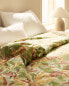 Leaf print duvet cover