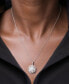 ფოტო #2 პროდუქტის Diamond Knot Pendant Necklace in 14k White Gold (1 ct. t.w.), Created for Macy's