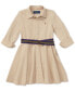 Фото #3 товара Платье для малышей Polo Ralph Lauren с поясом из хлопковой шифоновой ткани
