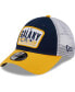 ფოტო #1 პროდუქტის Men's Navy, Gold LA Galaxy Patch 9FORTY Trucker Snapback Hat