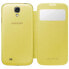 Фото #3 товара Чехол-книжка Samsung Galaxy S4 Flip Frontal EF-CI950BYEGWW в желтом цвете.