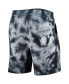 Men's Black New Orleans Saints Tie-Dye Shorts