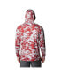 Фото #2 товара Men's Crimson Alabama Crimson Tide PFG Terminal Tackle Omni-Shade Rippled Long Sleeve Hooded T-shirt