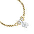 Playful bicolor bracelet for luck Four-leaf clover Drops SCZ1254