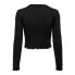 ფოტო #4 პროდუქტის ONLY Kitty Cropped long sleeve T-shirt