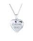 Фото #2 товара Saying I LOVE YOU Puff Heart Locket That Holds Picture For Women For Sterling Silver Photo Holder