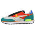 Фото #3 товара Puma Future Rider Twofold Sd Lace Up Mens Green, Red Sneakers Casual Shoes 3810