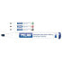 MILAN Box 12 Blue Whiteboard Markers With Chisel Tip (1 4 mm)