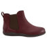 Фото #1 товара Softwalk Highland S2053-626 Womens Burgundy Leather Slip On Chelsea Boots