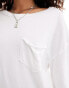 Фото #3 товара Free People fade long sleeve patch pocket t-shirt in ivory