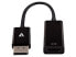 Фото #2 товара Аксессуар кабель DisplayPort to HDMI V7 Slim черный