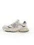 New Balance 9060 trainers in moonrock and navy